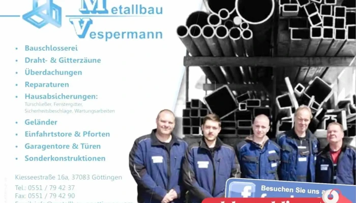 Metallbau Vespermann -  Vom Inhaber - Göttingen