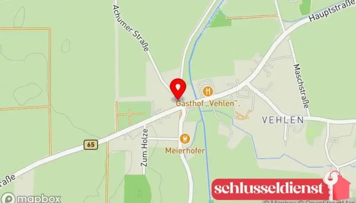 Karte von Metallbau Wichmann, Oberkirchen Metallbauunternehmen in Obernkirchen