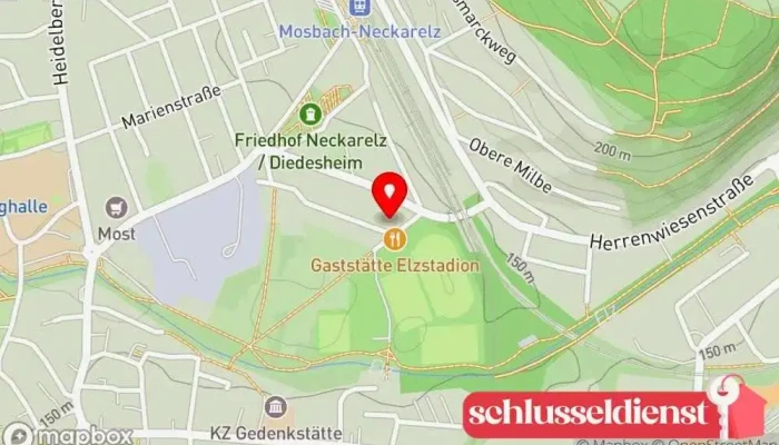 Karte von Metallbearbeitung Niedermayer Metallwerkstatt in Mosbach