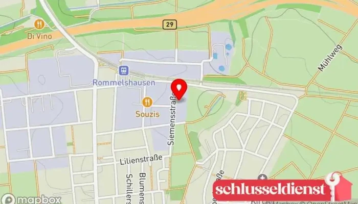 Karte von METALLMEISTEREI GmbH Metallbauunternehmen, Metallverarbeitungsunternehmen, Metallwerkstatt, Stahlbauunternehmen in Kernen im Remstal