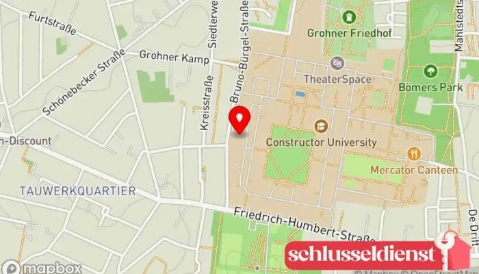Karte von Metalltechnik CD Thalau Metallwerkstatt, Industrieanlagenanbieter in Bremen