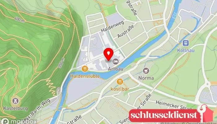 Karte von Metallwerkstatt Heilmann GmbH Metallbauunternehmen in Waldkirch