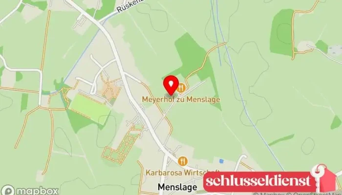Karte von Meyer zu Menslage Veranstaltungsraum in Menslage