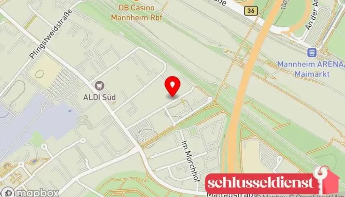 Karte von MF-M.A.R.S. GmbH & Co.KG Metallwerkstatt in Mannheim