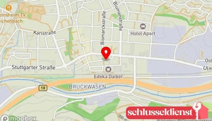 Karte von Michael Kohlhaas Schlosserei Schlüsseldienst in Reichenbach an der Fils
