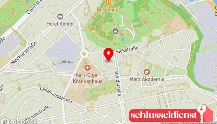 Karte von Michael Schindler Bauschlosserei Metallwerkstatt in Stuttgart