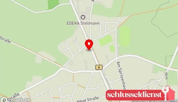 Karte von Milos Metallbau GmbH Metallbauunternehmen in Asendorf