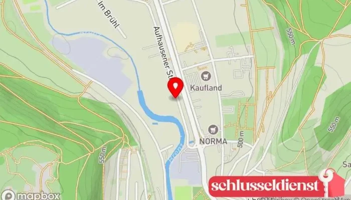 Karte von Moser Metallverarbeitung Metallverarbeitungsunternehmen, Baustoffhandel, Schlüsseldienst, Metallwerkstatt in Heidenheim an der Brenz