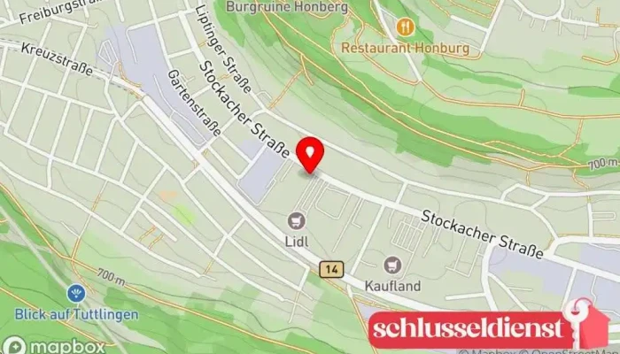 Karte von Motz GmbH Metallverarbeitungsunternehmen in Tuttlingen