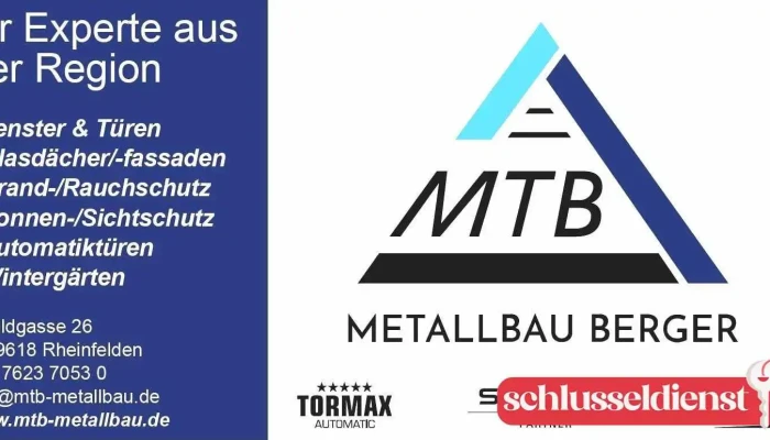 Mtb Metallbau Berger Gmbh Vom Inhaber - Rheinfelden (baden)