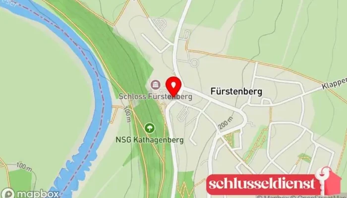 Karte von MUSEUM SCHLOSS FÜRSTENBERG Museum, Sehenswürdigkeit in Fürstenberg