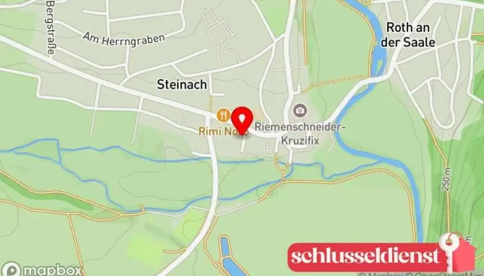 Karte von Neues Schloss Steinach an der Saale Schloss in Bad Bocklet