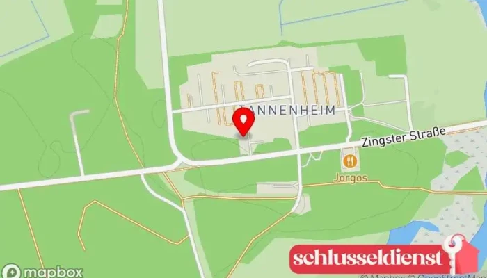 Karte von Norbert Wolf Hersteller, Metallbauunternehmen, Metallwerkstatt in Barth