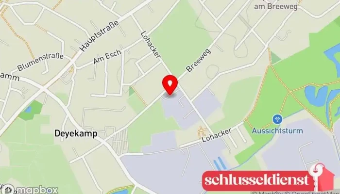 Karte von Olaf Schrör Edelstahlverarbeitung & Metallbau Metallbauunternehmen, Metallverarbeitungsunternehmen, Metallwarenhersteller, Stahlbauunternehmen in Edewecht