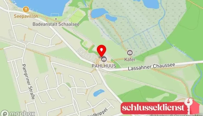 Karte von PAHLHUUS Naturkundemuseum in Zarrentin am Schaalsee