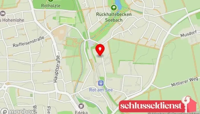 Karte von PH Metall Schweißbetrieb in Rot am See