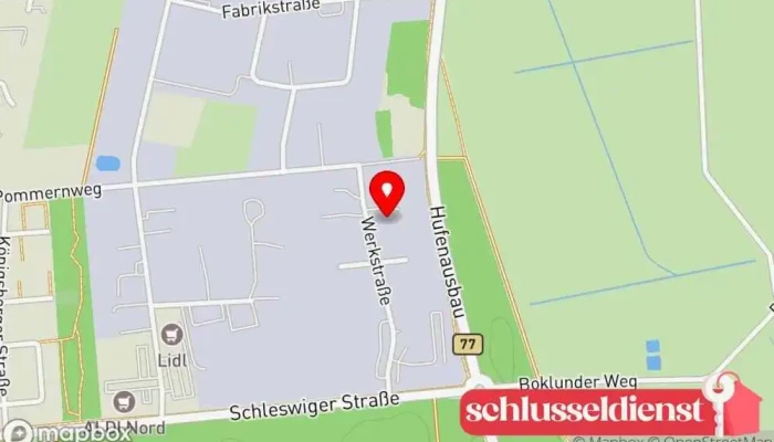 Karte von Premio Reifen + Autoservice Matthias Frahm Autoservice GmbH Reifengeschäft, Autoelektrikdienst, Autowerkstatt, Bremsenspezialist, Ölwechseldienst, Reifenservice, Fahrzeuginspektions-Service in Kropp