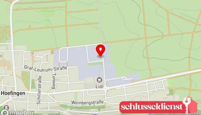 Karte von R. Zeh GmbH Schlosserei / Stahlbau Schlüsseldienst in Leonberg