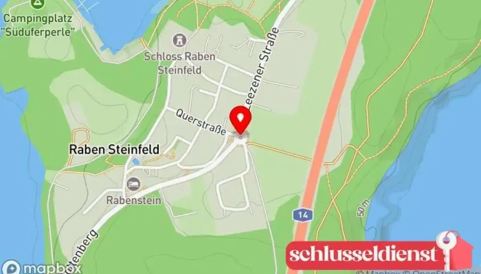 Karte von Rabenkreisel Raben Steinfeld Sehenswürdigkeit in Raben Steinfeld
