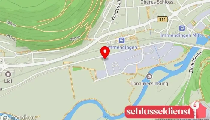 Karte von Rainer Wagner Metallverarbeitung GmbH Metallverarbeitungsunternehmen in Immendingen
