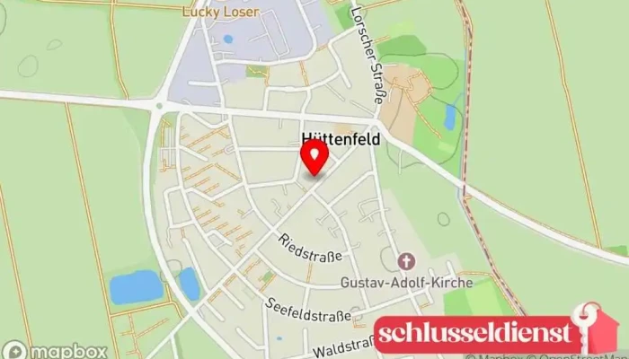 Karte von Ralf Hanf Schlosserei Metallverarbeitungsunternehmen in Lampertheim
