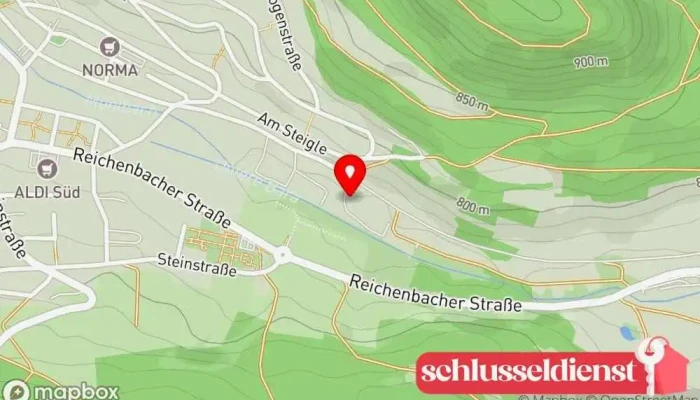 Karte von Rees Zerspanungstechnik GmbH - CNC Drehteile Metallverarbeitungsunternehmen, Dreherei in Wehingen