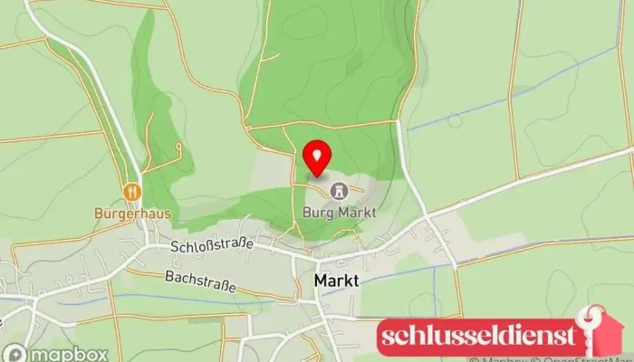 Karte von Reiterburg (Fuggerschloss) Schloss in Biberbach