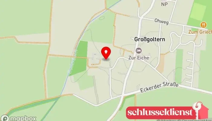 Karte von Rittergut Großgoltern Hochzeitsräumlichkeit in Barsinghausen