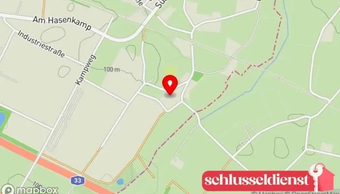 Karte von Roterts Alte Brennerei, Festsaal Restaurant in Dissen am Teutoburger Wald