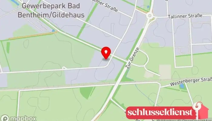 Karte von Ruel Stahlbau GmbH Metallbauunternehmen in Bad Bentheim