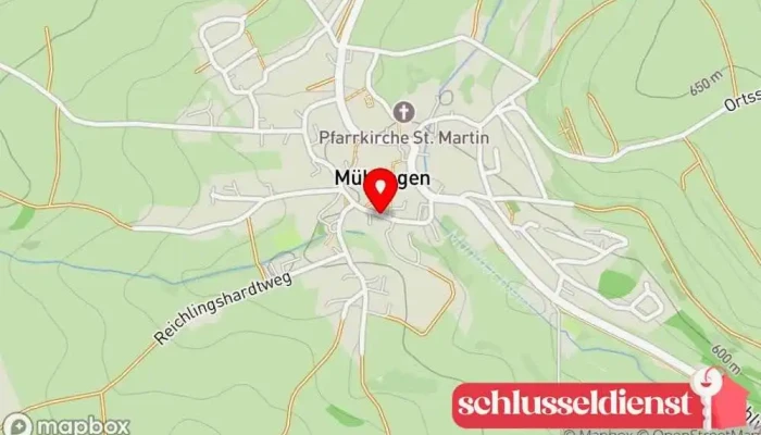 Karte von Rutz Edelstahlverarbeitung Metallbauunternehmen in Mühlingen