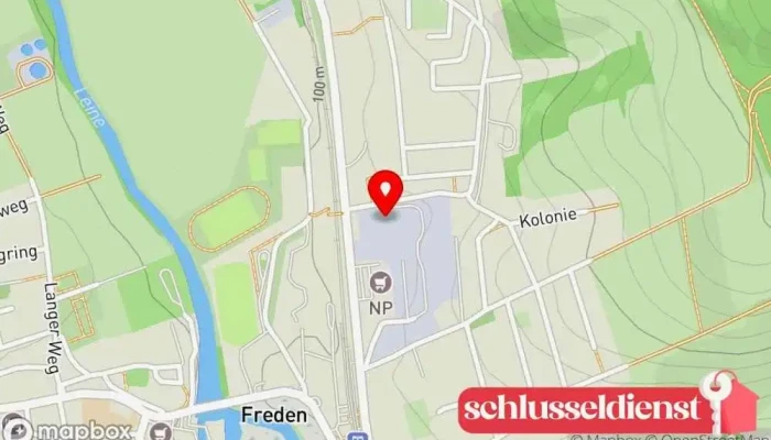 Karte von RWS Stahl- und Anlagenbau GmbH & Co. KG Bauunternehmen in Freden