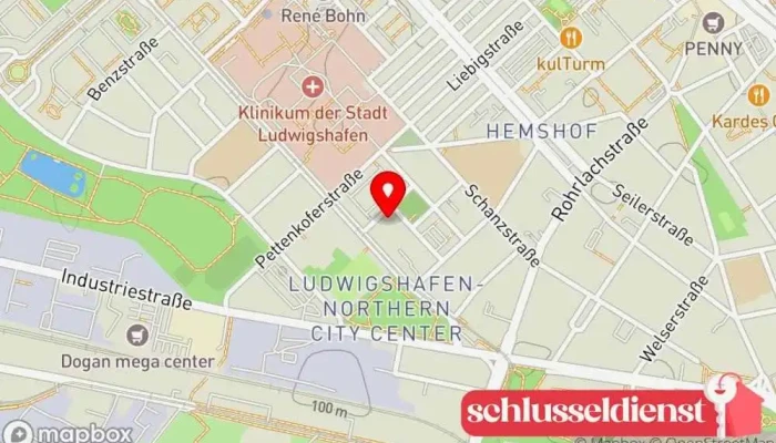 Karte von Salluzzo Metallbau Metallbauunternehmen in Ludwigshafen am Rhein