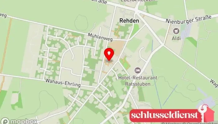 Karte von Samtgemeinde Rehden Rathaus in Rehden