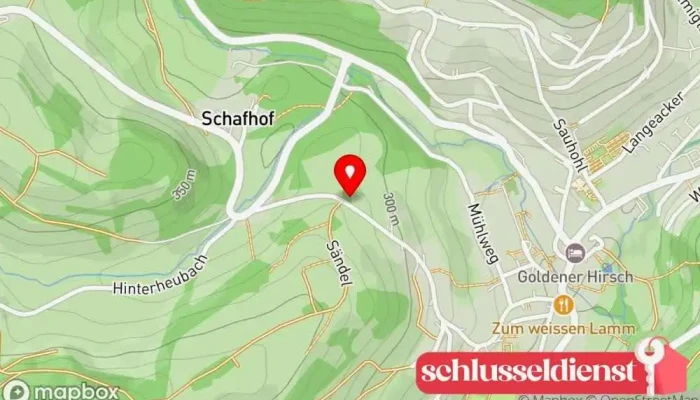 Karte von Sändel GmbH Aussichtsplattform in Heiligkreuzsteinach