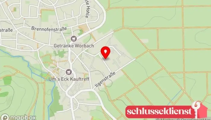 Karte von Sarfert Schrott & Metallhandel Schrotthändler in Langenbrettach