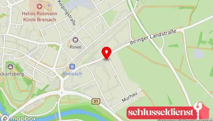 Karte von SAUTER METALL GmbH Aluminiumanbieter, Stahlhändler in Breisach am Rhein