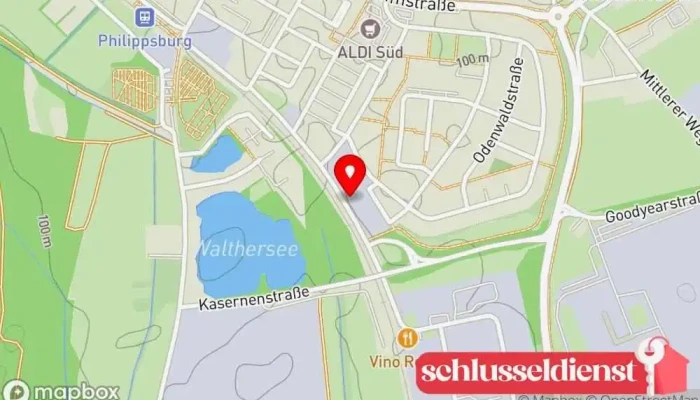 Karte von SBB Metallbau Dorothea Swietlik e.K. Metallbauunternehmen in Philippsburg