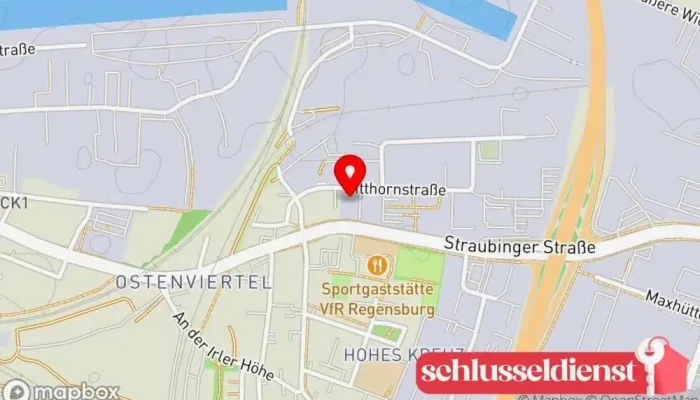Karte von Schillinger GmbH Konstruktionen in Stahlund Leichtmetall Metallbauunternehmen in Regensburg