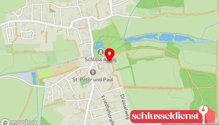 Karte von Schloß Affing Sehenswürdigkeit in Affing