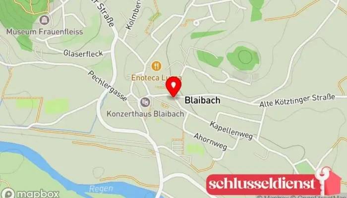 Karte von Schloss Blaibach Schloss in Blaibach