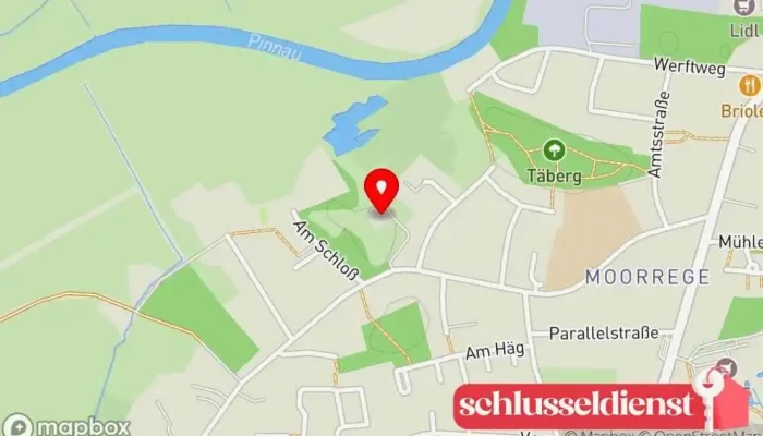 Karte von Schloss Düneck Schloss in Moorrege