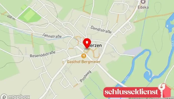 Karte von Schloss Gerzen - Wohnen mit Service Schloss in Gerzen