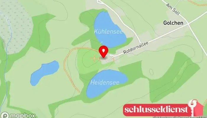 Karte vonSchloss Schloss Golchen en Brüel Karte von Schloss Golchen Schloss in Brüel