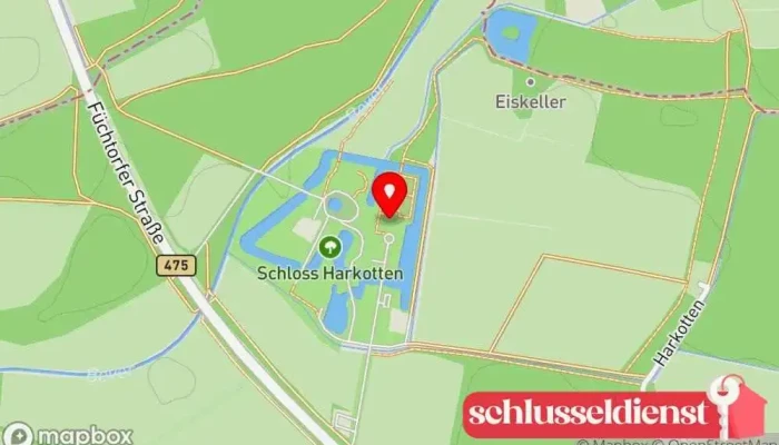 Karte von Schloss Harkotten von Ketteler Schloss in Sassenberg