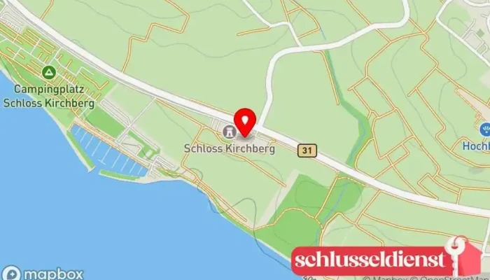 Karte von Schloss Kirchberg Schloss in Immenstaad am Bodensee