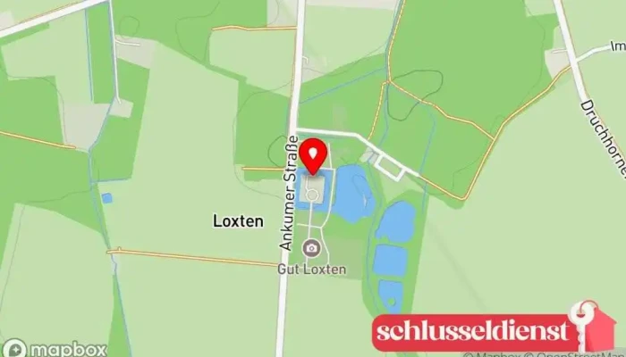 Karte von Schloss Loxten Schloss in Nortrup