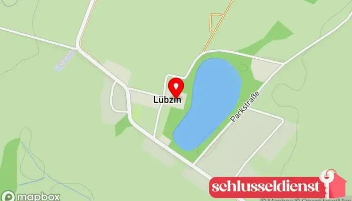 Karte von Schloss Lübzin Schloss in Warnow