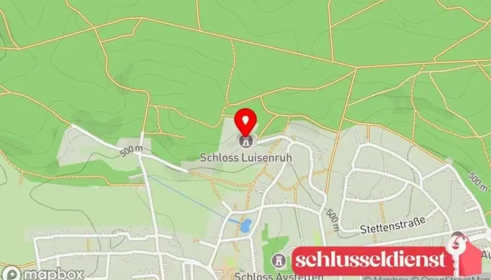 Karte von Schloß Luisenruh Schloss in Aystetten