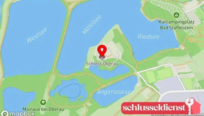 Karte von Schloss Oberau Schloss in Bad Staffelstein